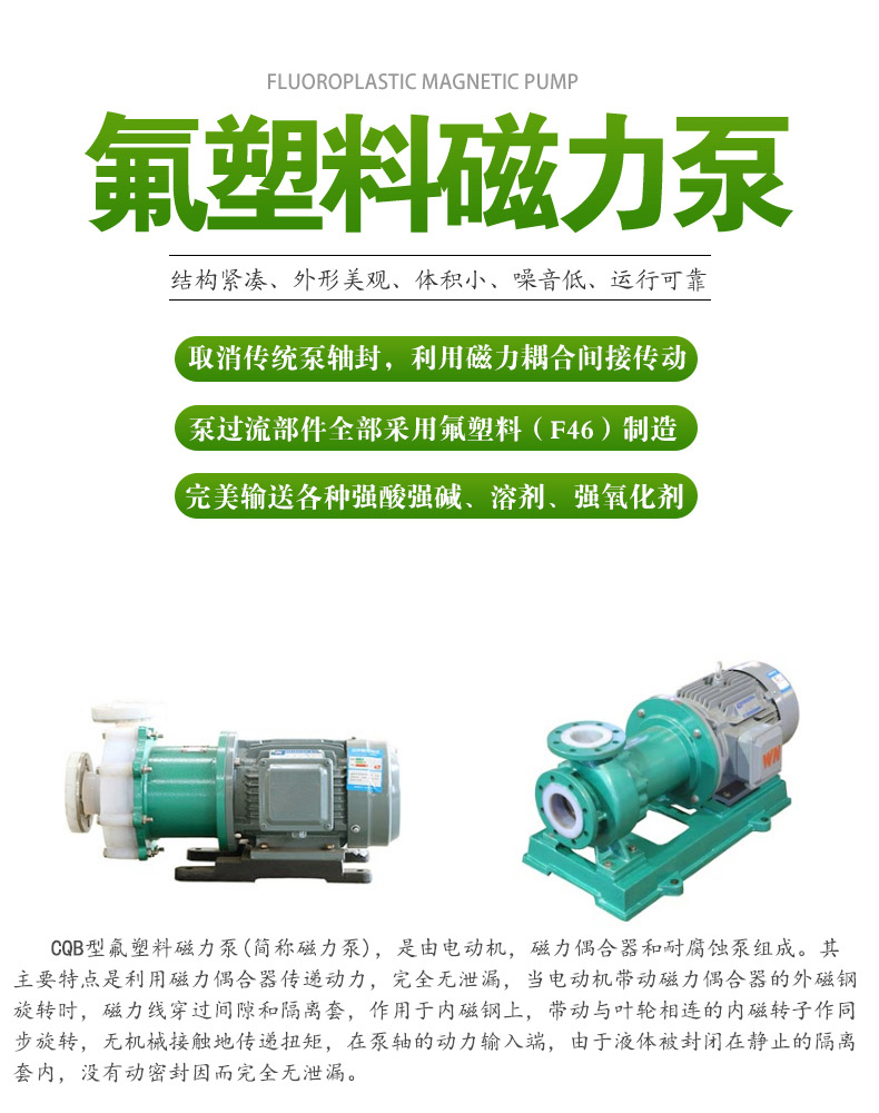 CQB型氟塑（sù）料磁力泵(圖1)